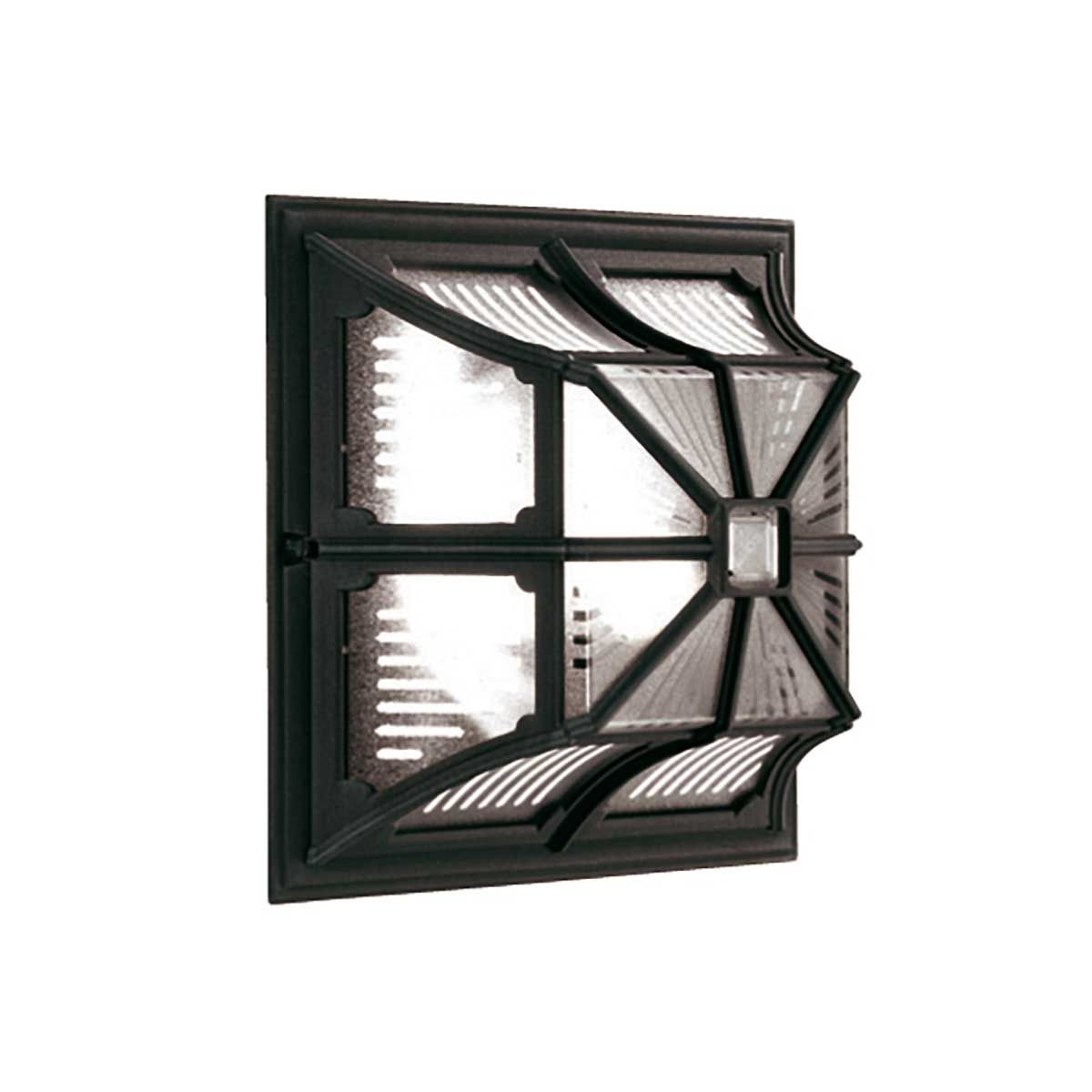 Chapel Classic Outdoor Flush Lantern In Black Finish IP44 CP12 BLACK