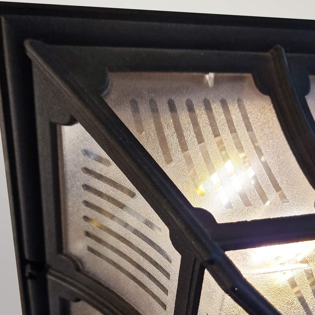 Chapel Classic Outdoor Flush Lantern In Black Finish IP44 CP12 BLACK