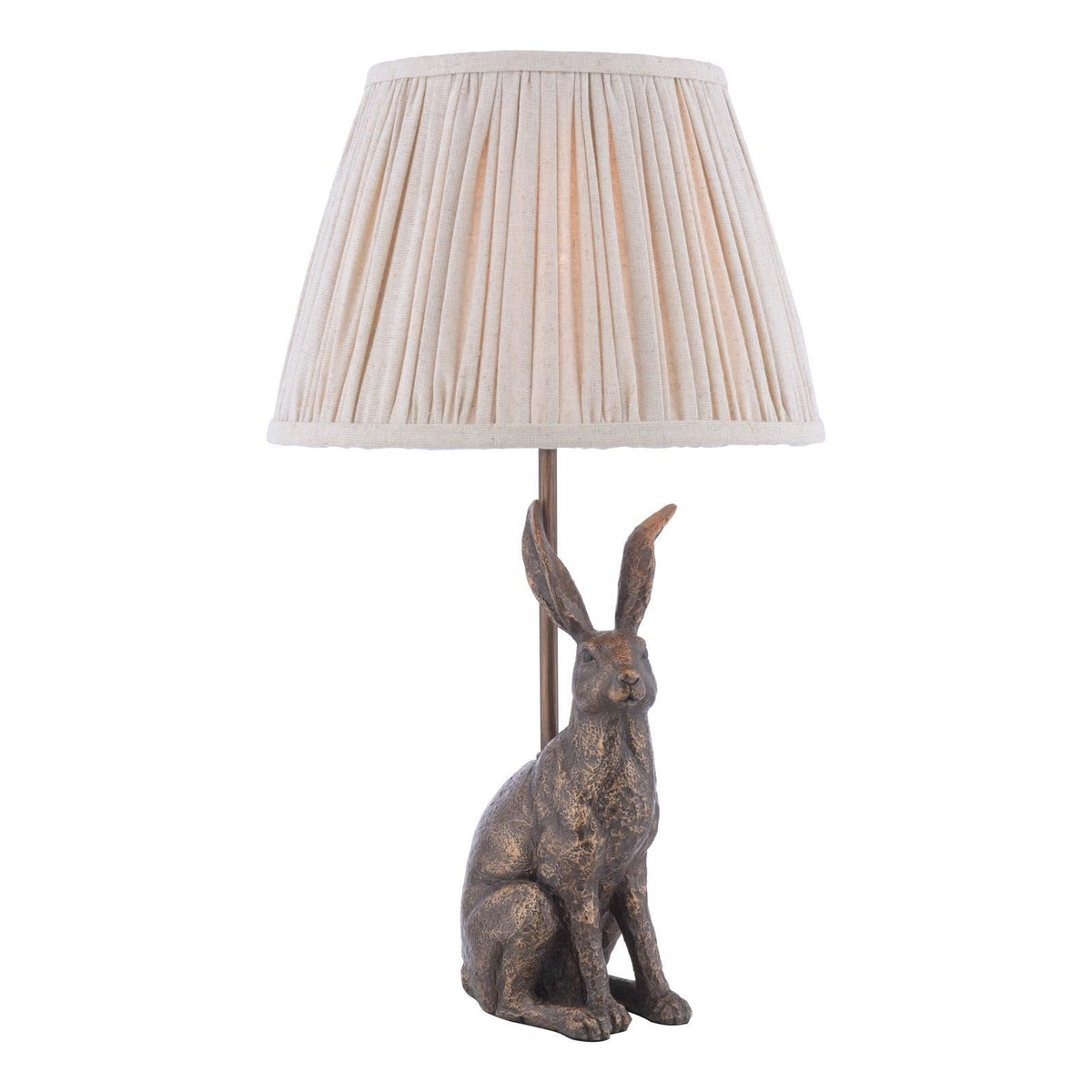 Laura Ashley Hare Table Lamp Antique Bronze With Shade LA3756663-Q