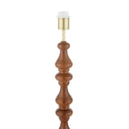 Laura Ashley Millbrook Floor Lamp Dark Wood and Industrial Brass Base Only LA3756744-Q