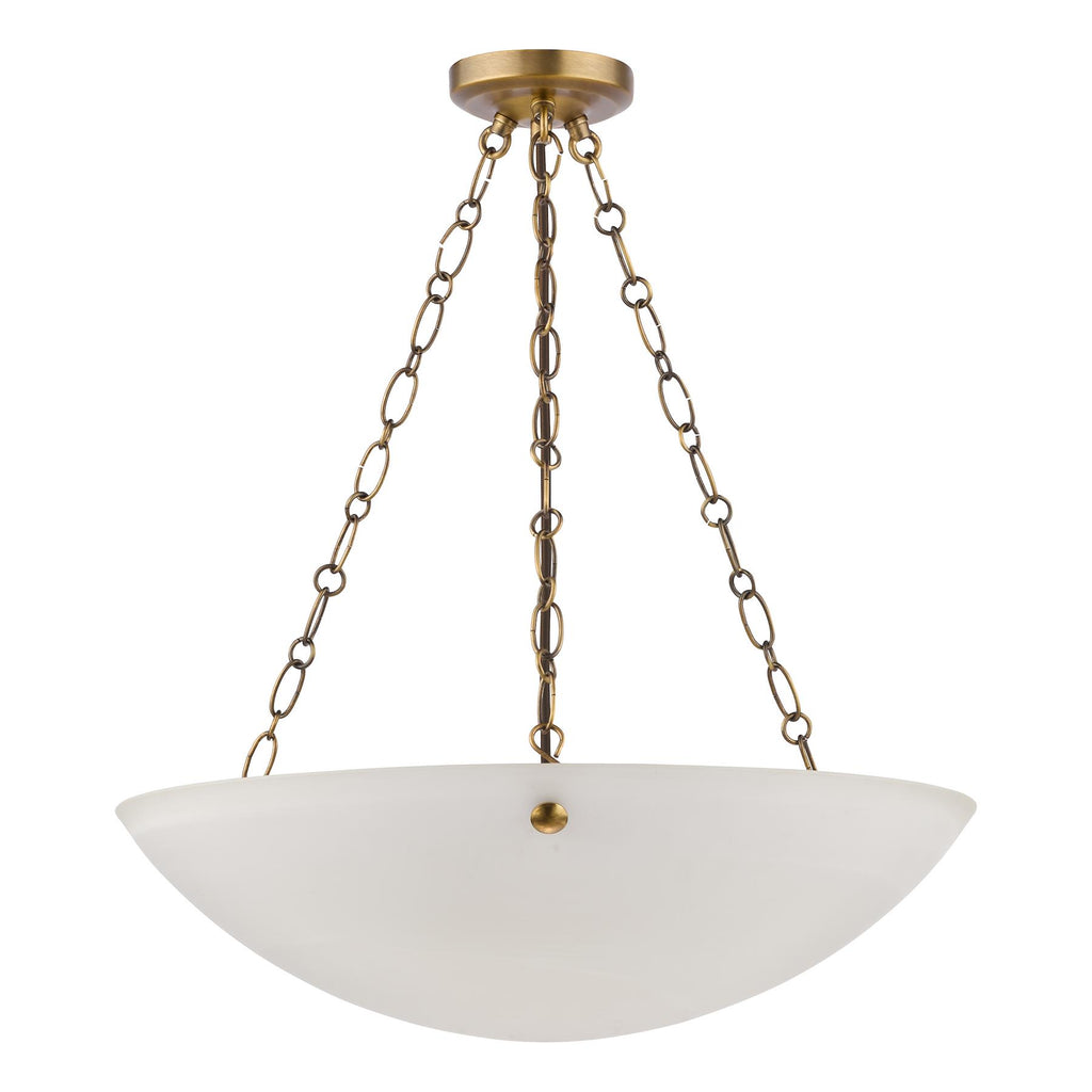 Keita 3 Light Ceiling Pendnat Light In Bronze with Glass KEI0363