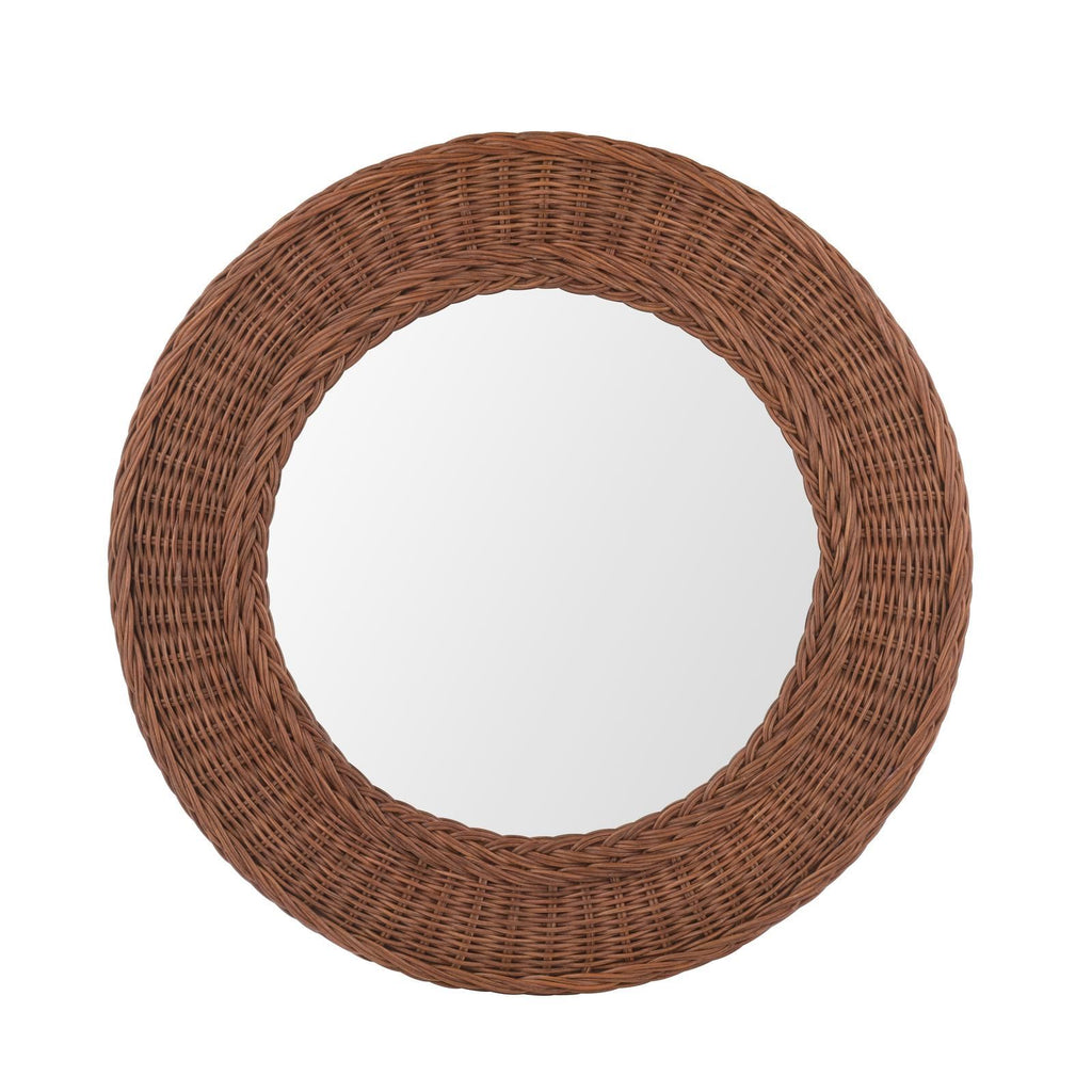 Laura Ashley Cait Mirror Natural Rattan 60cm LA3756691-Q