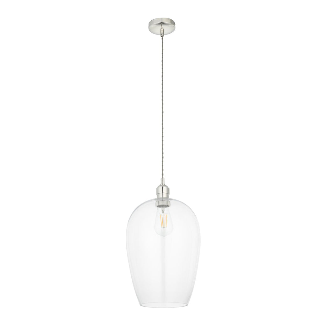 Camden Large Ceiling Pendnat Ligth In Bright Nickel Finish 102678