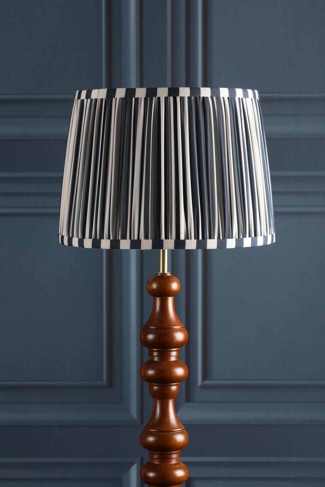 Laura Ashley Denwick Blue Cotton Tapered Drum Shade 30cm/12 inch LA3756736-Q