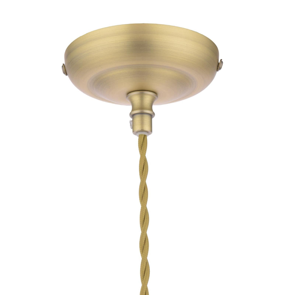 Laura Ashley Billham Pendant Matt Antique Brass and Ribbed Glass LA3756651-Q