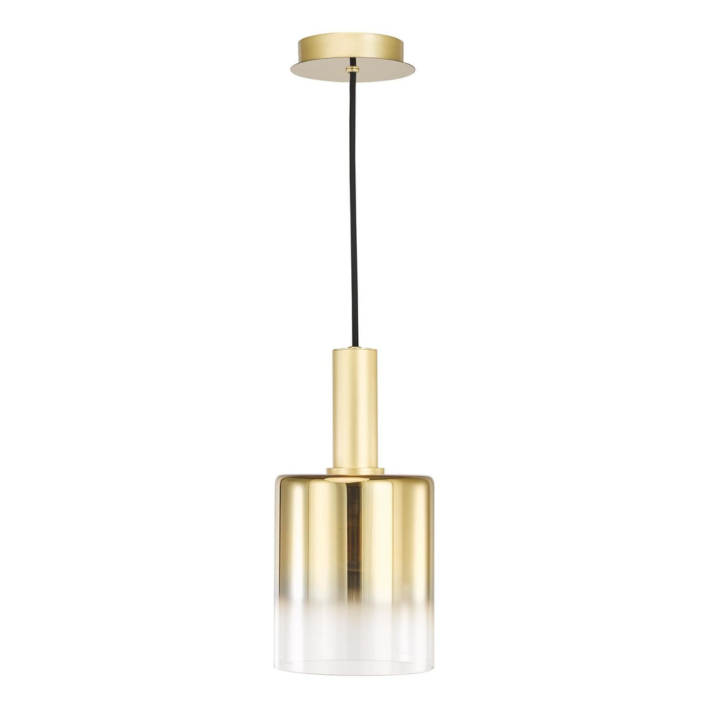 Savannah Pendant Satin Gold and Gold Ombre Glass SAV8635
