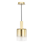 Savannah Pendant Satin Gold and Gold Ombre Glass SAV8635