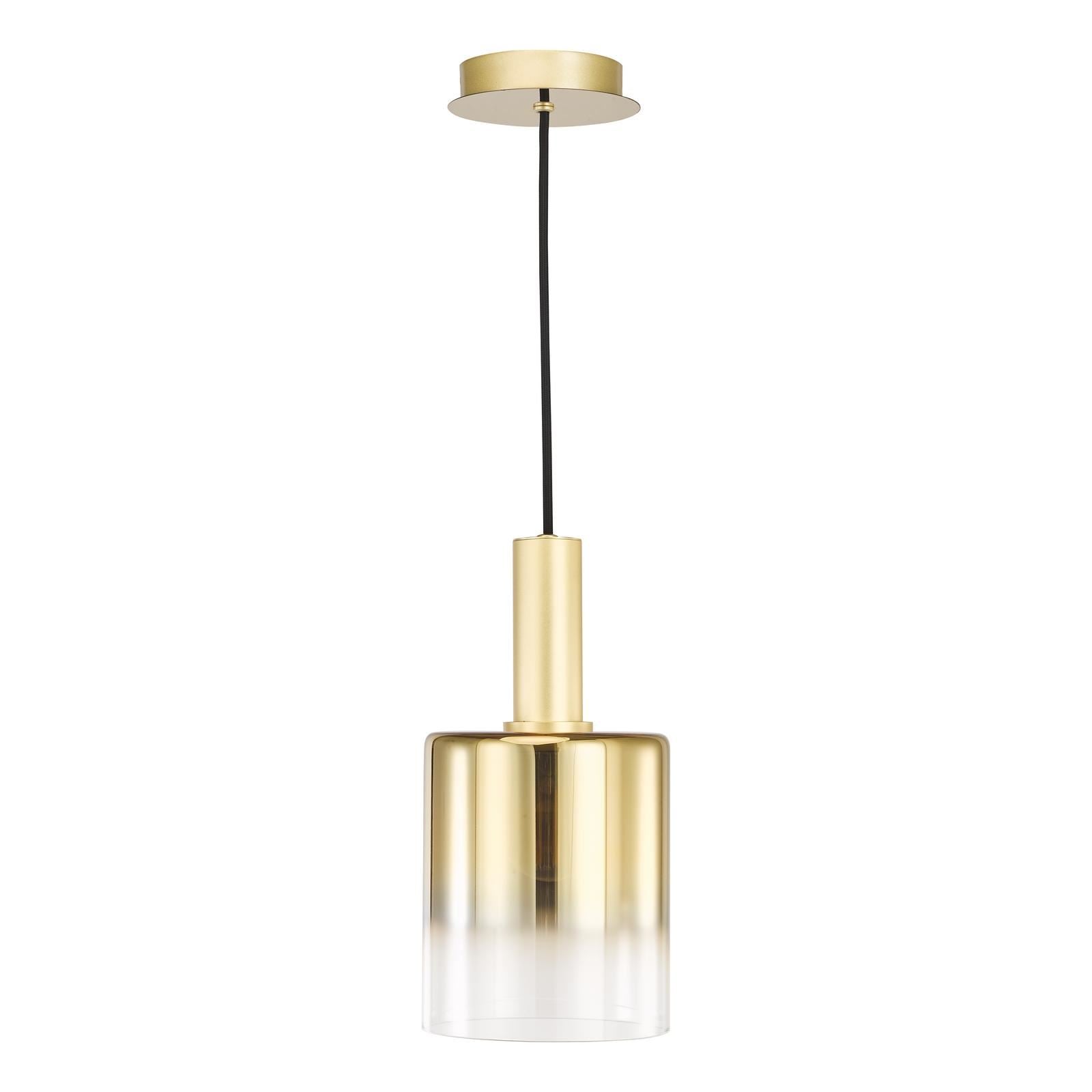Savannah Pendant Satin Gold and Gold Ombre Glass SAV8635