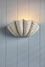 Laura Ashley Shell Wall Washer White Ceramic LA3756703-Q