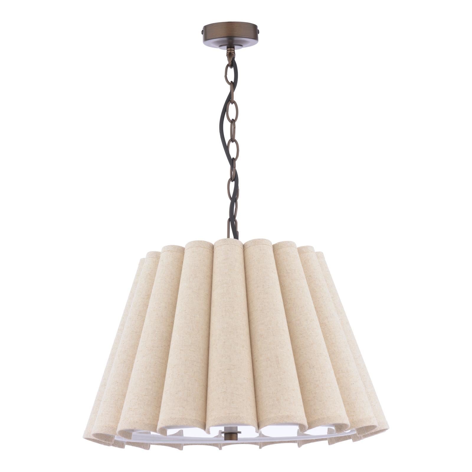 Laura Ashley Holwell 2 Light Pendant Antique Bronze With Shade LA3756643-Q