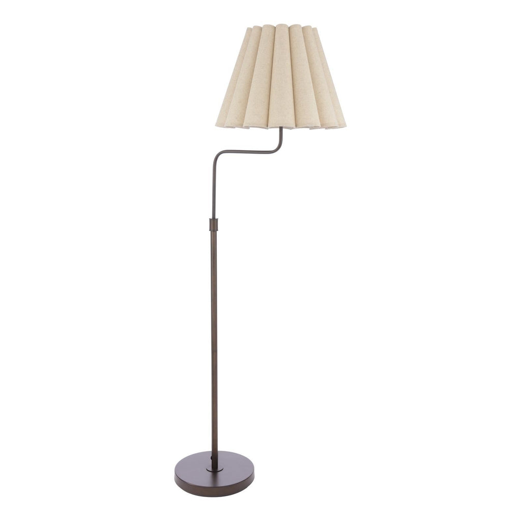 Laura Ashley Holwell Floor Lamp Antique Bronze With Shade LA3756645-Q