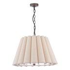 Laura Ashley Holwell 2 Light Pendant Antique Bronze With Shade LA3756643-Q