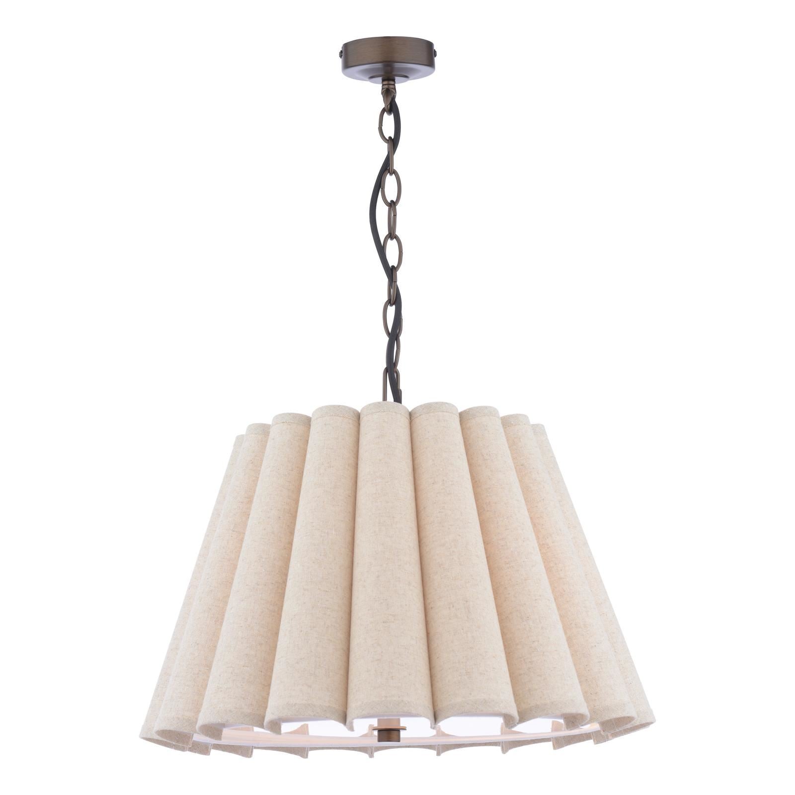 Laura Ashley Holwell 2 Light Pendant Antique Bronze With Shade LA3756643-Q