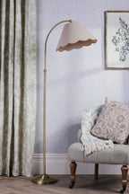 Laura Ashley Cordwell Floor Lamp Matt Antique Brass With Shade LA3756743-Q