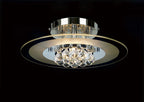 IL30021 Delmar Chrome 4 Light Round Ceiling Light