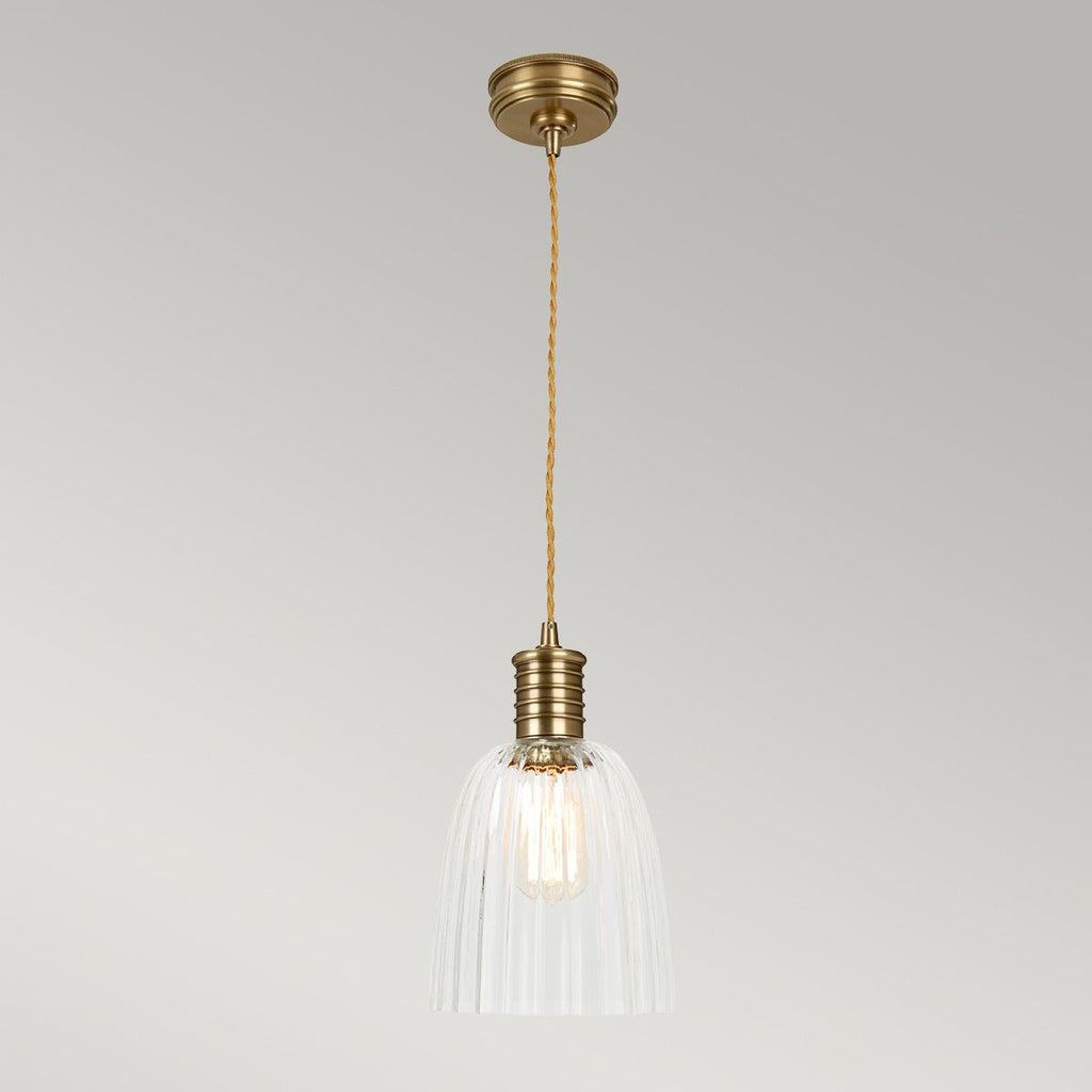Douille Ceiling Pendant Light In Aged Brass Finish DOUILLE/P AB