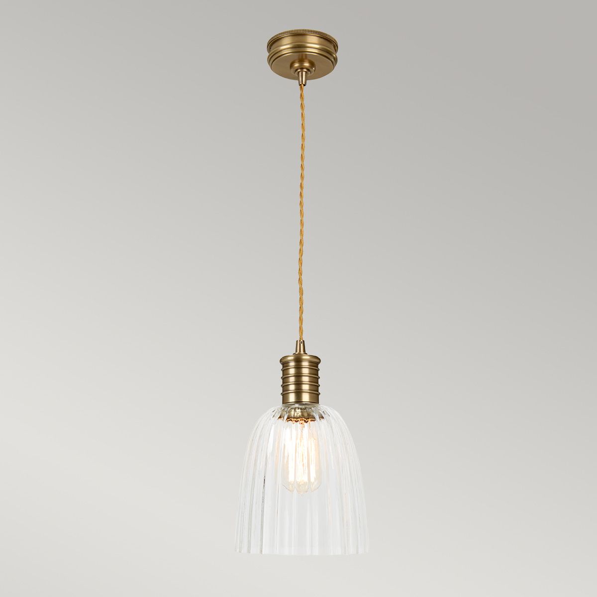 Douille Ceiling Pendant Light In Aged Brass Finish DOUILLE/P AB