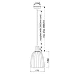 Douille Ceiling Pendant Light In Aged Brass Finish DOUILLE/P AB