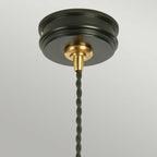 Douille Ceiling Pendant Light In Black And Polished Brass Finish DOUILLE/P BPB