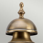 Downing Street Solid Brass Outdoor Lantern, Antique Brass