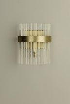 Laura Ashley Alexa Wall Light Glass and Matt Antique Brass LA3756656-Q