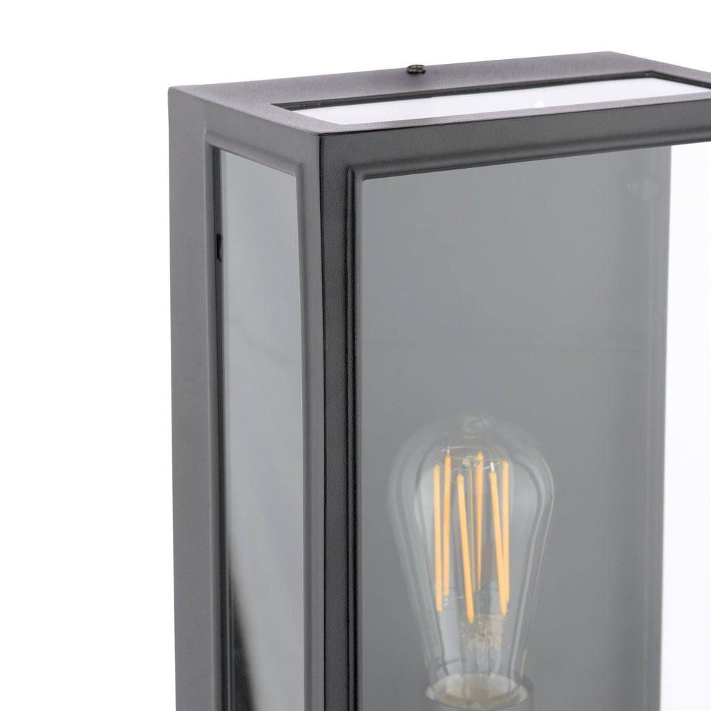 Dar Wisebuys Mazin Outdoor Wall Light In Black IP44 MAZ5222