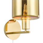 Savannah Wall Light Satin Gold and Gold Ombre Glass SAV0735