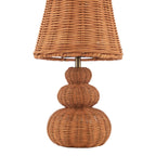 Laura Ashley Hasfield Rechargeable Table Lamp Natural Rattan With Shade LED LA3756748-Q