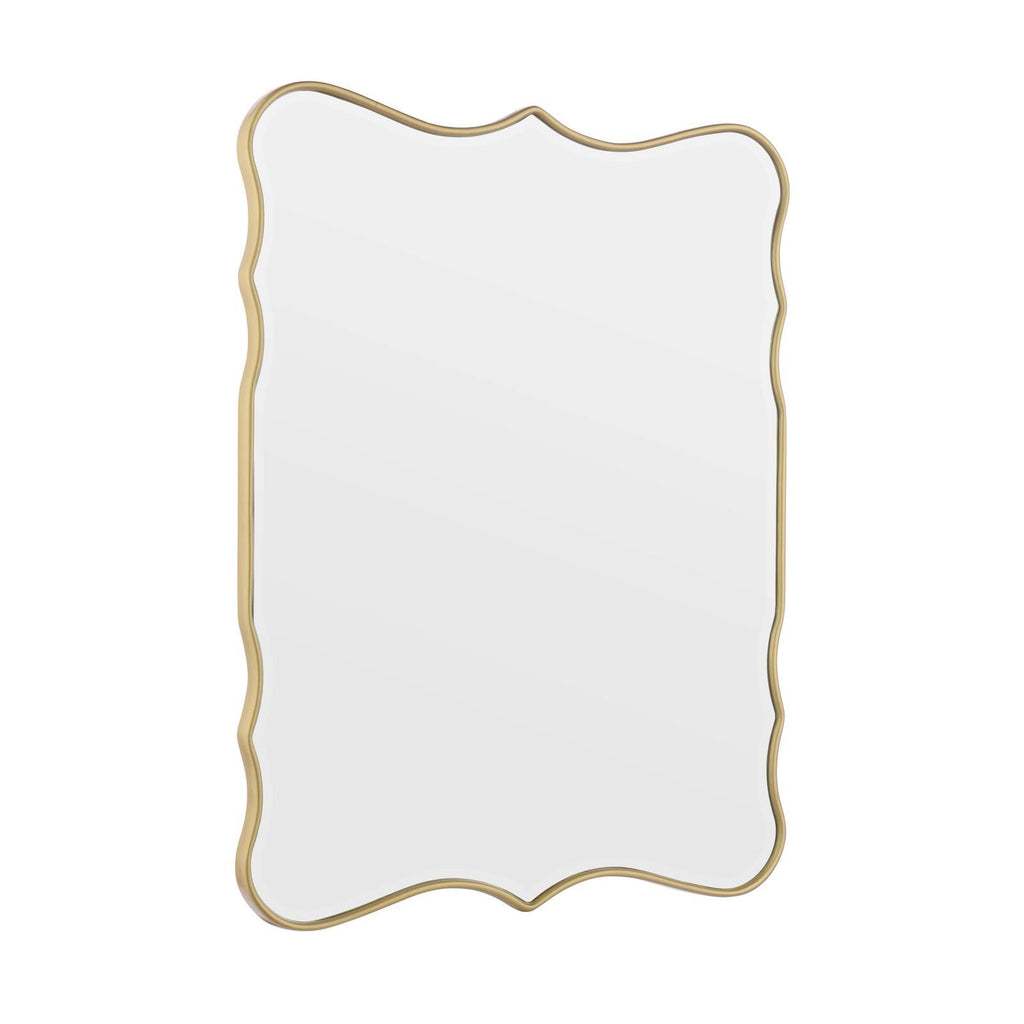 Laura Ashley Medora Mirror Matt Gold 64.5 X 49.5cm LA3756772-Q