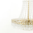 Enid 5 Light Chandelier Faceted Glass and Matt Antique Brass LA3756713-Q