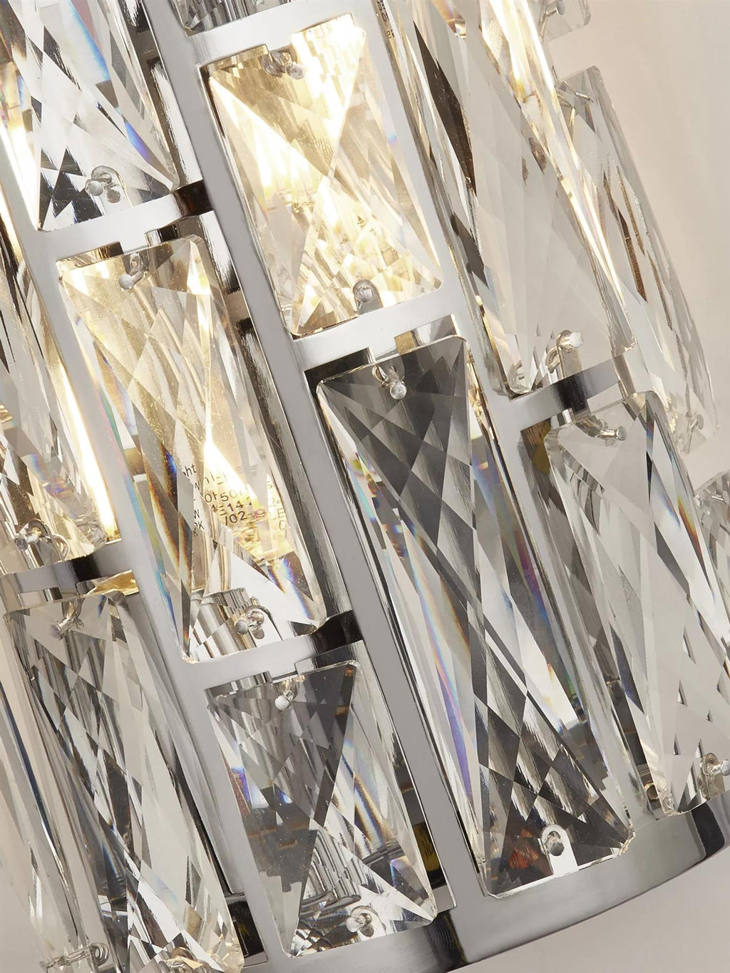 Bijou 2 Light Wall Light In Chrome Finish With Crystal Glass 6582-2CC