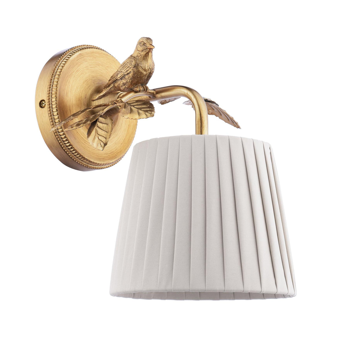 Laura Ashley Egelton Wall Light Aged Brass With Shade LA3756615-Q