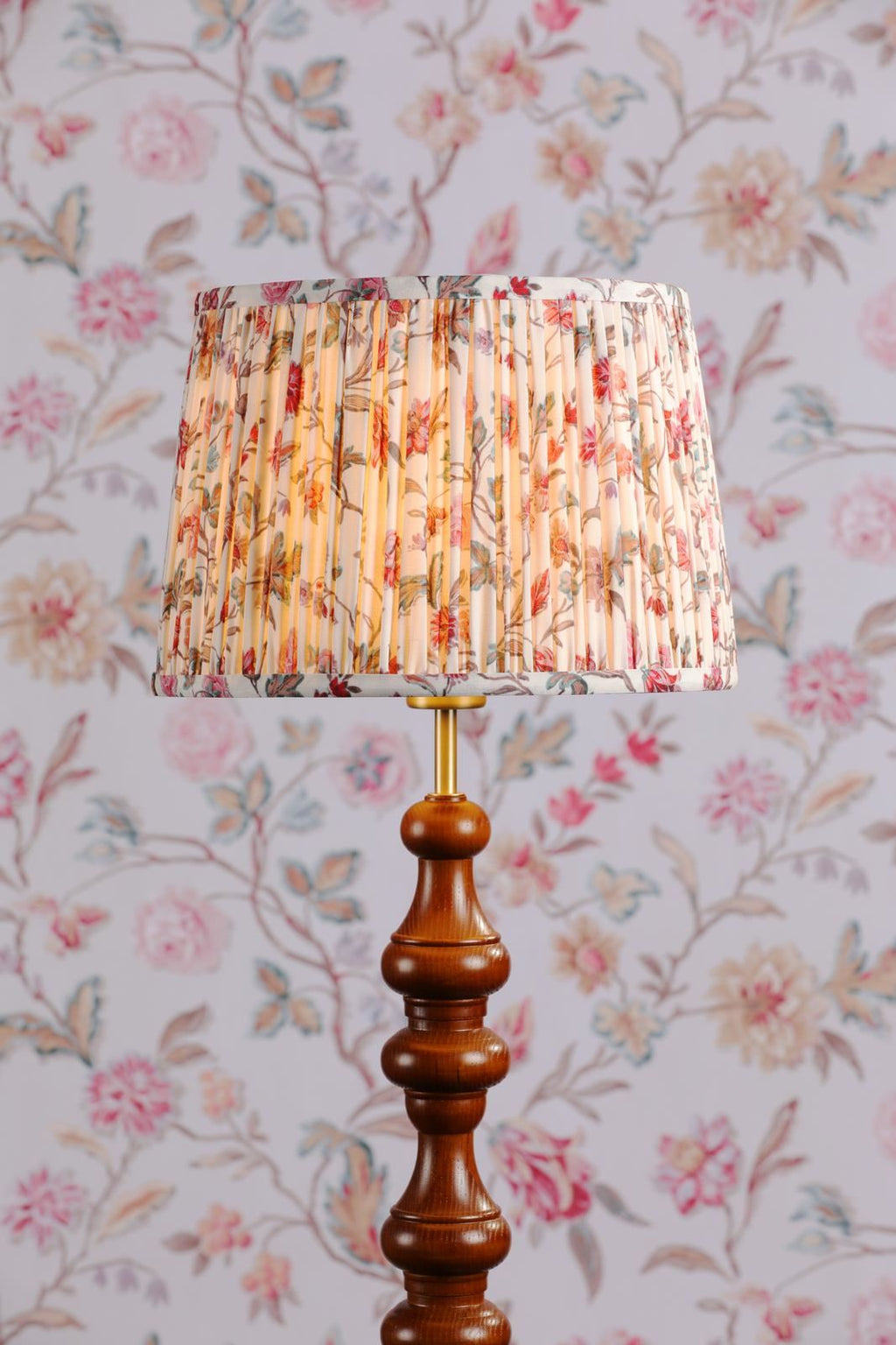 Laura Ashley Lingmell Trail Cream Cotton Tapered Drum Shade 30cm/12 inch LA3756740-Q