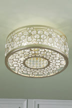 Laura Ashley Tilbrook 4 Light Flush Matt Champagne and Crystal LA3756653-Q