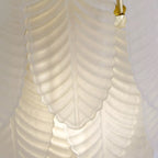 Feather Wall Light In Polished Brass Finish With Frosted Glass 48910-1SB