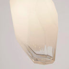 Rocky Ceiling Pendant Light In Satin Brass Finish With Glass Shade 23141-1SB