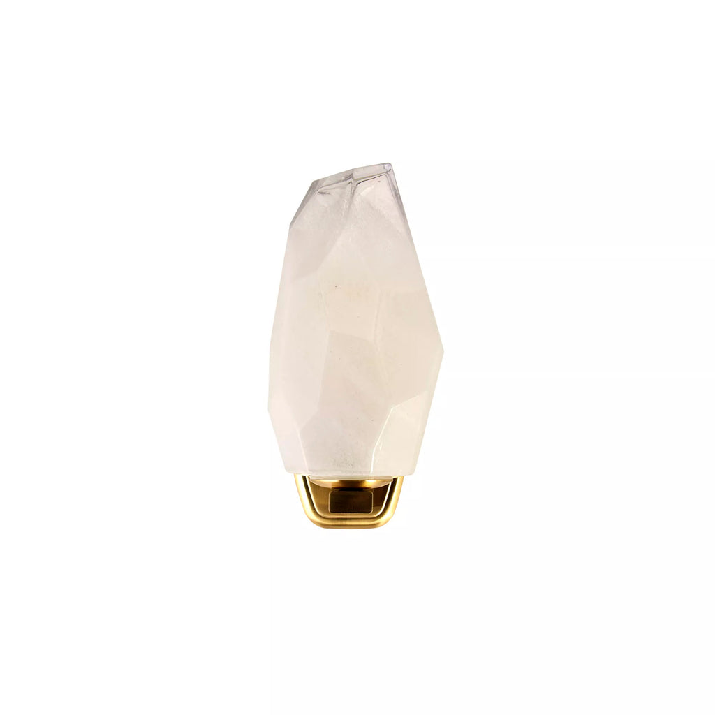 Rocky Wall Light In Satin Brass Finish With Glass Shade 23142-1SB
