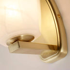 Rocky Wall Light In Satin Brass Finish With Glass Shade 23142-1SB