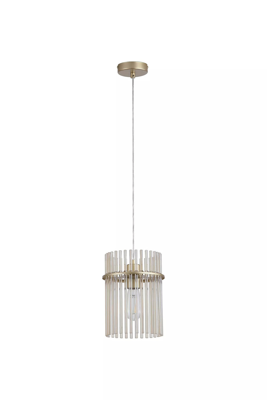 Swizzle Ceiling Pendant Light In Gold Finish With Champagne Rods 20cm 55620CP