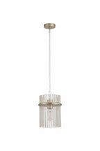 Swizzle Ceiling Pendant Light In Gold Finish With Champagne Rods 20cm 55620CP