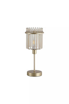 Swizzle Table Lamp In Gold Finish With Champagne Rods 55622CP