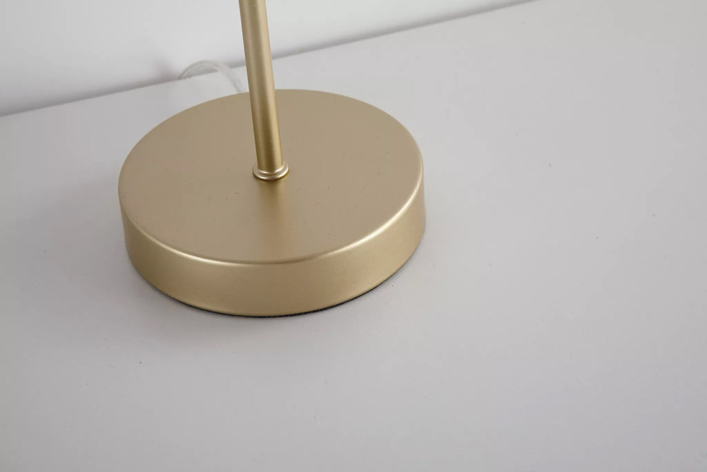 Swizzle Table Lamp In Gold Finish With Champagne Rods 55622CP