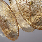 Wagon Wheel 10 Light Bar Ceiling Pendant Light In Bronze Finish With Amber Glass 88210-10BZ