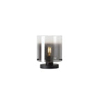 Sweden Table Lamp In Matt Black Finish With Smoked Ombre Glass 88913-1BK