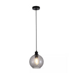Radiance Ceiling Pendant Light In Black Finish With Smoked Glass 44520SM