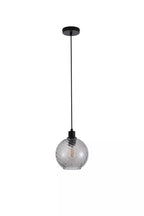 Radiance Ceiling Pendant Light In Black Finish With Smoked Glass 44520SM