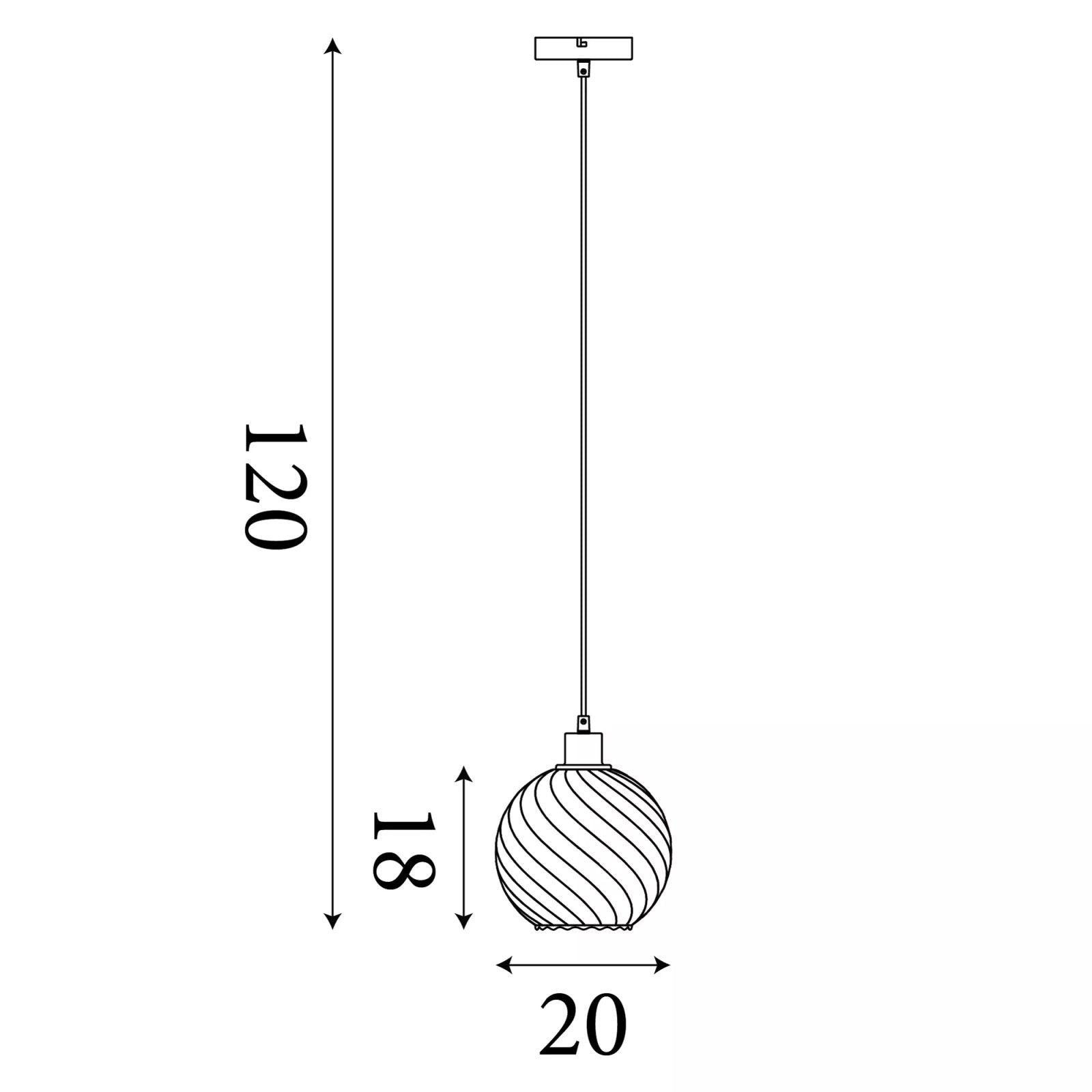 Radiance Ceiling Pendant Light In Black Finish With Smoked Glass 44520SM