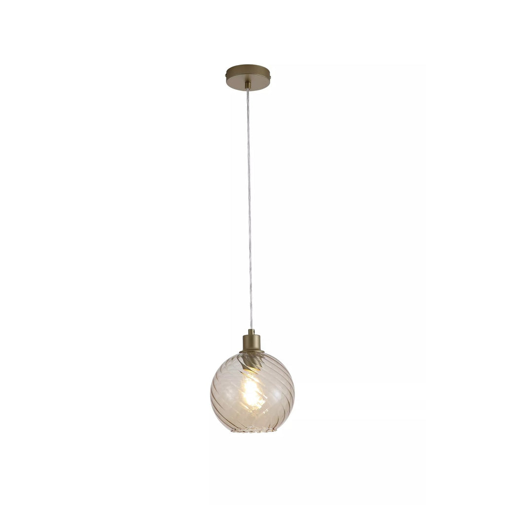 Radiance Ceiling Pendant Light In Gold Finish With Champagne Glass 44520CP