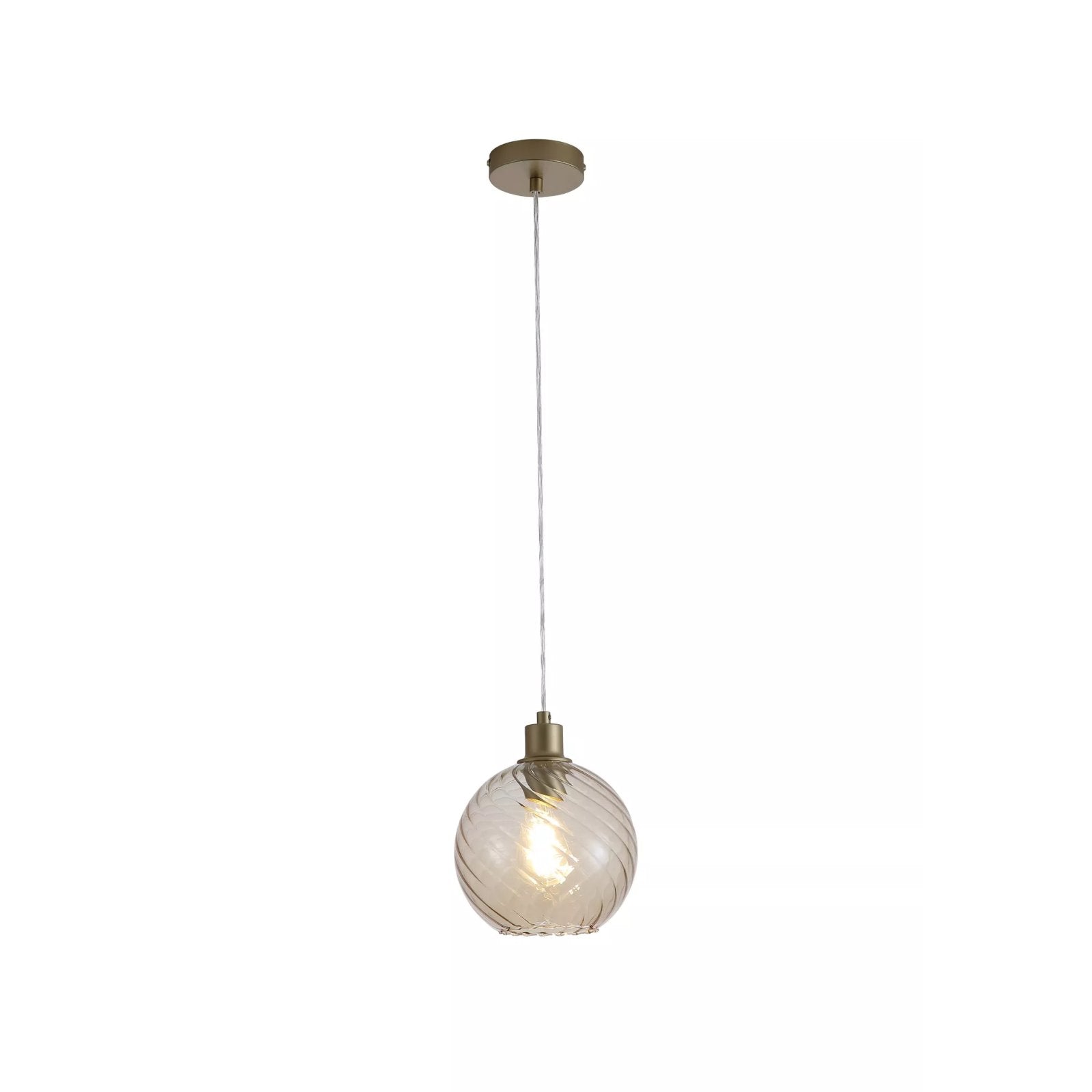 Radiance Ceiling Pendant Light In Gold Finish With Champagne Glass 44520CP