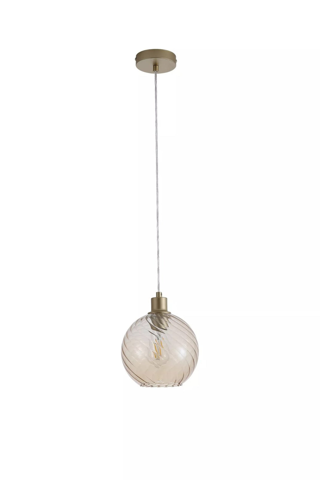 Radiance Ceiling Pendant Light In Gold Finish With Champagne Glass 44520CP